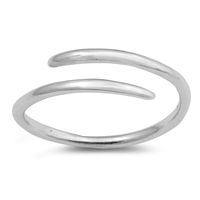 Silver Toe Ring - Wraparound