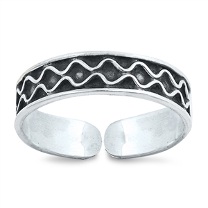 Silver Toe Ring - Bali Design