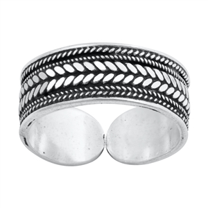 Silver Toe Ring - Bali Design