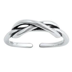 Silver Toe Ring - Infinity