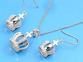 Silver Sets W/ CZ - Crown