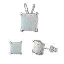 Silver Sets - Lab Opal