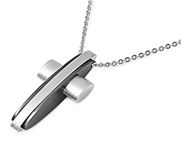 Stainless Steel Pendant with Chain - Cross