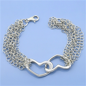 Silver Bracelet - Heart