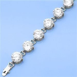 Silver CZ Bracelet