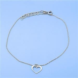 Silver Bracelet - Heart