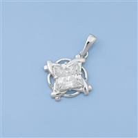 Silver  CZ Pendant