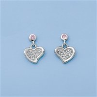 Silver Earrings - Hearts