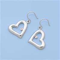 Silver Earrings - Hearts