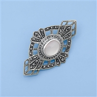 Silver Marcasite Pin