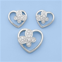 Silver Sets - Butterfly & Heart