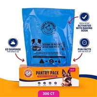 PET WASTE BAGS 300/ROLL FRESH SCENTED W/ARM & HAMMER BAKING SODA