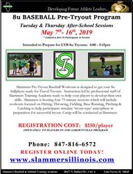 Slammers 8u Pre-Tryout Prep Program