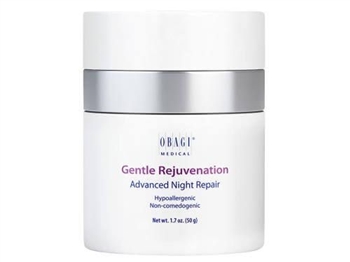 Obagi Gentle Rejuvenation Advanced Night Repair is a nourishing nighttime cream designed to aid in damage repair. The formula can help reduce the appearance of wrinkles, dark spots and a rough texture.