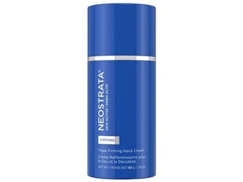 NeoStrata Triple Firming Neck Cream is formulated to help reverse the visible signs of aging in the challenging neck and decolletage by building volume and firming sagging skin
