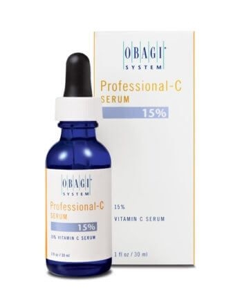 Obagi Professional-C Serum 15% provides superior antioxidant protection with deep penetration to the dermal layer. The high concentration of 15% L-ascorbic acid helps in defending against damaging UVA and UVB rays.