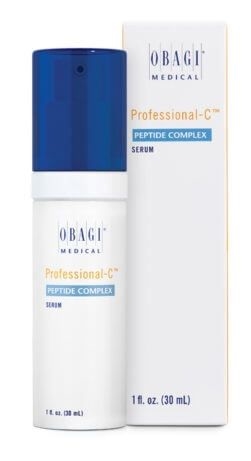 Obagi Professional-C Peptide Complex helps to minimize the visible signs of skin aging, promoting a healthy, youthful glow. It improves the appearance of firmness, tone, and fine lines and wrinkles and is clinically proven to help restore skin tone.