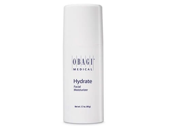 Obagi Hydrate Facial Moisturizer provides long-lasting hydration for all-day moisture protection.  Obagi Hydrate contains Hydromanil, a technologically advanced ingredient, which retains water and gradually delivers moisture to the skin.