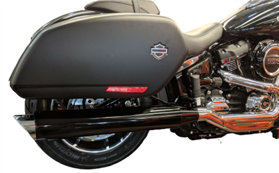 TAB Performance chrome tip compatible exhaust pipe mufflers for a harley-davidson softail sport glide