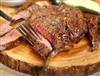 Ribeye served with creamy jalapeno corn