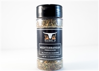 Bottle of Rube's custom blended Mediterranean Seasoning