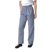 B311-M - Whites Unisex Vegas Chefs Trousers Small Blue and White Check - Size M