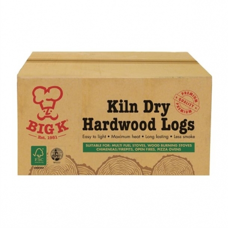 Big K Kiln Dry Hardwood Logs FSC - 8kg  FJ728