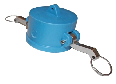 4" Female Dust Cap, Blue Santoprene - P/N 400DC-S