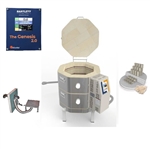 L&L E18S-3  Easy Fire Kiln Special Package with Vent, Furniture and Genesis