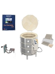 L&L e23T-3 Easy-Fire Kiln Package with Genesis Controller, Vent and Furniture:  240/1 and 208/3 In Stock