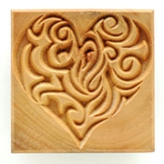 MKM Stamps4Clay - Large Square #15 (Heart)