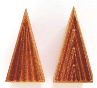 MKM Stamps4Clay - Med tall triangle stamp #1