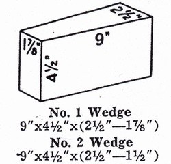 NC20W1: G-20 Soft Brick IFB Insulating Firebrick WEDGES #1