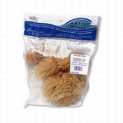 COMBO NATURAL SEA SPONGE SET AT SHEFFIELD POTTERY CERAMIC SUPPLIES