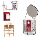 Skutt KMT1227-3 Kiln Package with Touch-Screen Controller, Vent and 1" Furniture Kit