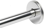 1-1/4" Formed, Round Snap-on Concealed Wall Flange w/ Collar, Satin Stainless Finish - 3" Dia.