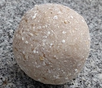 Hand-Milled Unscented Oatmeal Soap Ball
