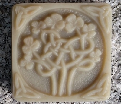 Peppermint Soap - Celtic Clover Design