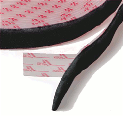Velcro Reclosable Fastener, Loop, 1 Inch, Black - Per Foot