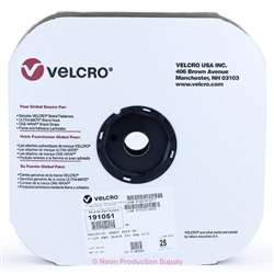 VELCRO Brand 191051 Tape On A Roll Pressure Sensitive Acrylic Adhesive Hook - 1 Inch x 25 Yards - Black