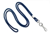 Round 1/8" (3 mm) Standard Lanyard W/ Nickel Plated Steel Swivel Hook - 25 Each - Royal Blue