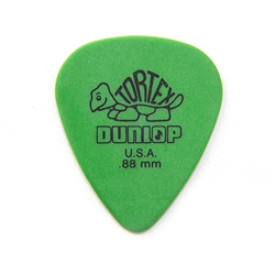 Jim Dunlop 418R0:88 Tortex Green 0:88 mm, bag of 72