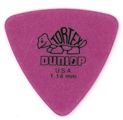 Jim Dunlop Tortex Triangle 1.14MM Purple, Bag of 72