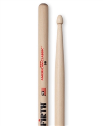 Vic Firth 5B American Classic 5B Hickory Drumsticks Wood Tips