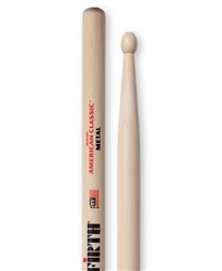 Vic Firth CM American Classic Metal Hickory Drumsticks Wood Tips