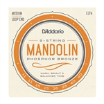 D'Addario EJ74 Mandolin Strings, Phosphor Bronze, Medium, 11-40