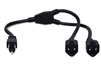 Hosa PWC-141 Power Cord 18 AWG, IEC C13 to NEMA 5-15P - 1 Foot