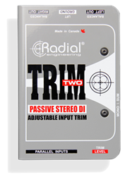 Radial Engineering R 800 1117 00 Trim-Two Stereo DI with Level Control