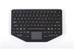 iKey Dual-Connectivity, Bluetooth & USB Mobile Slim Keyboard Touchpad (Bluetooth) & (USB) (Black) | BT-870-TP-SLIM