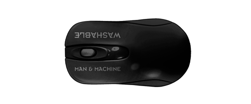 Used for Infection Control & Equipment Protection, the C-Mouse Wipeable Ergonomic Value Wireless Mouse CM-WI-B5 can be cleaned by washing with soap and water, sanitized or disinfected.